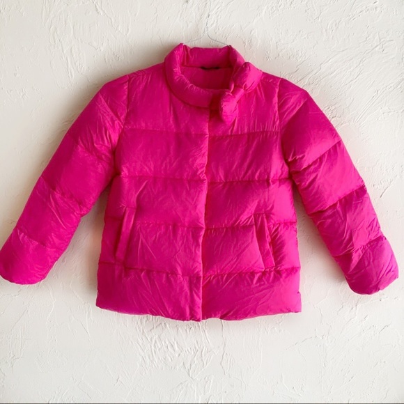 Kate Spade M Girls Pink Puffer Bow Jacket - Picture 2 of 11